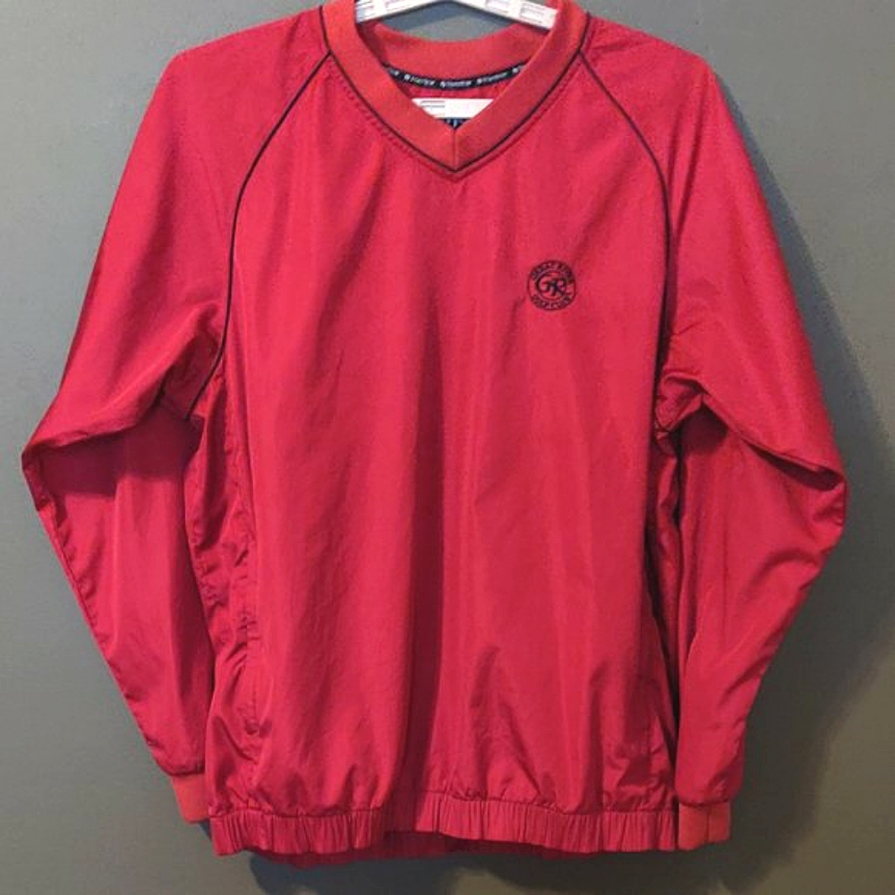 Footjoy Performance V Neck Pullover With Great River Golf Club Logo Men …